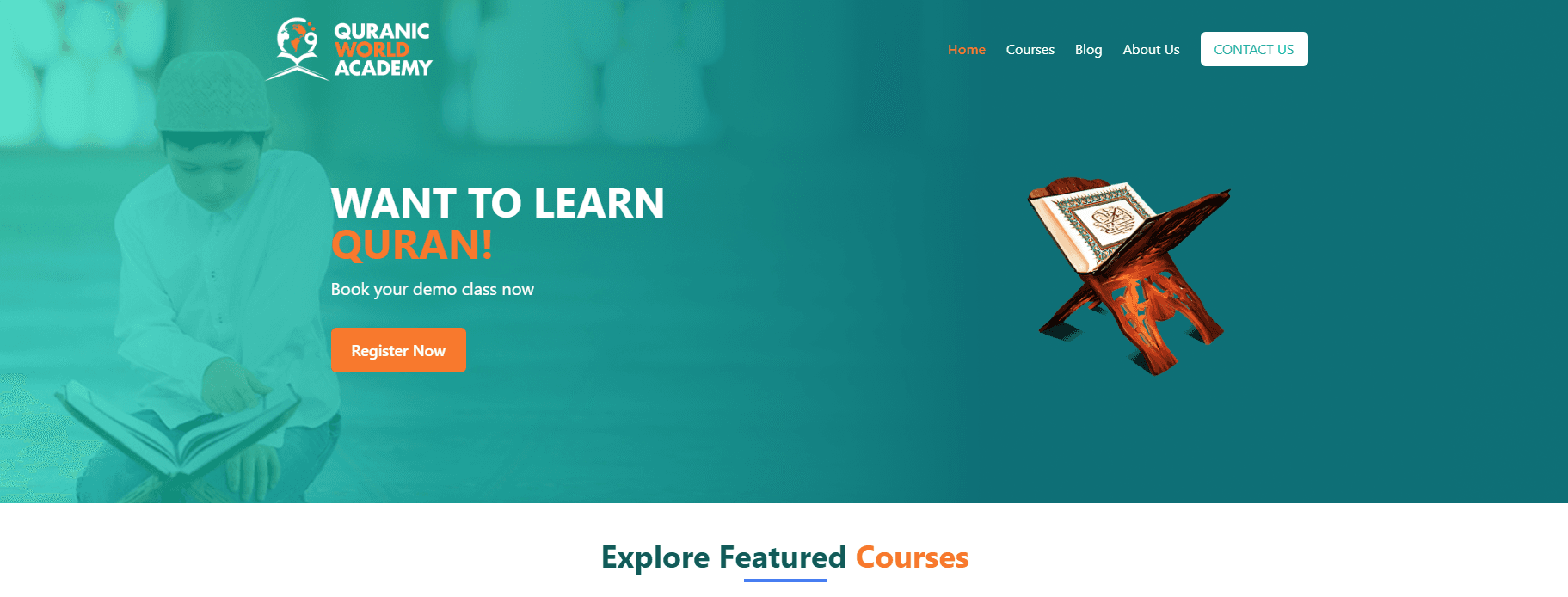 Quranic World - Web Application project by Softzena